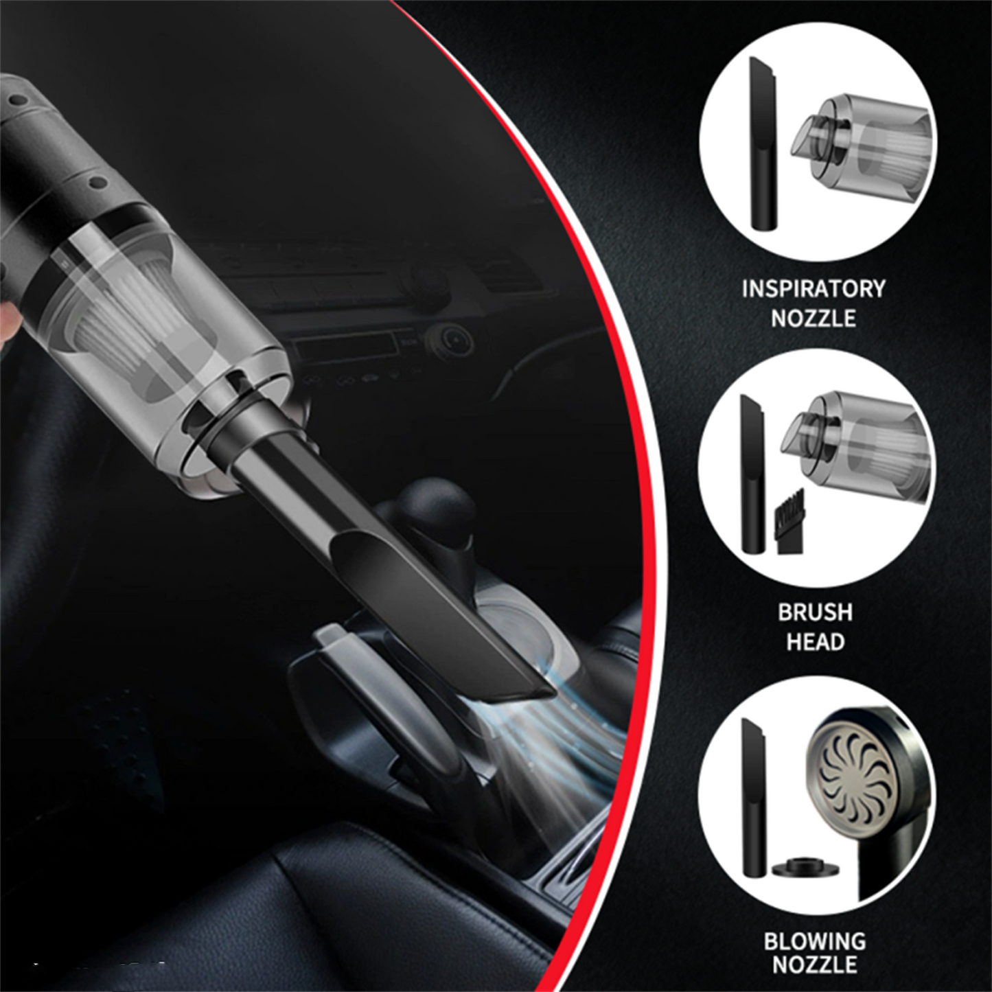 Wireless Vacuum Cleaner 120W – Portable Home & Car Use